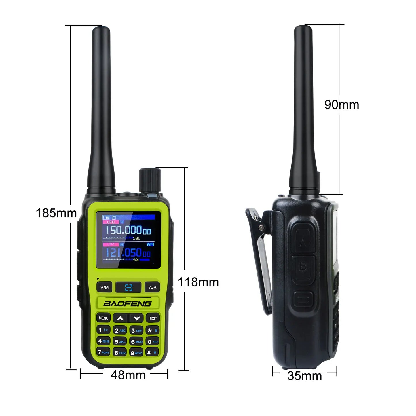 2PCS/Pack UV-5R Mini Dual Band Dual PTT Walkie Talkie
