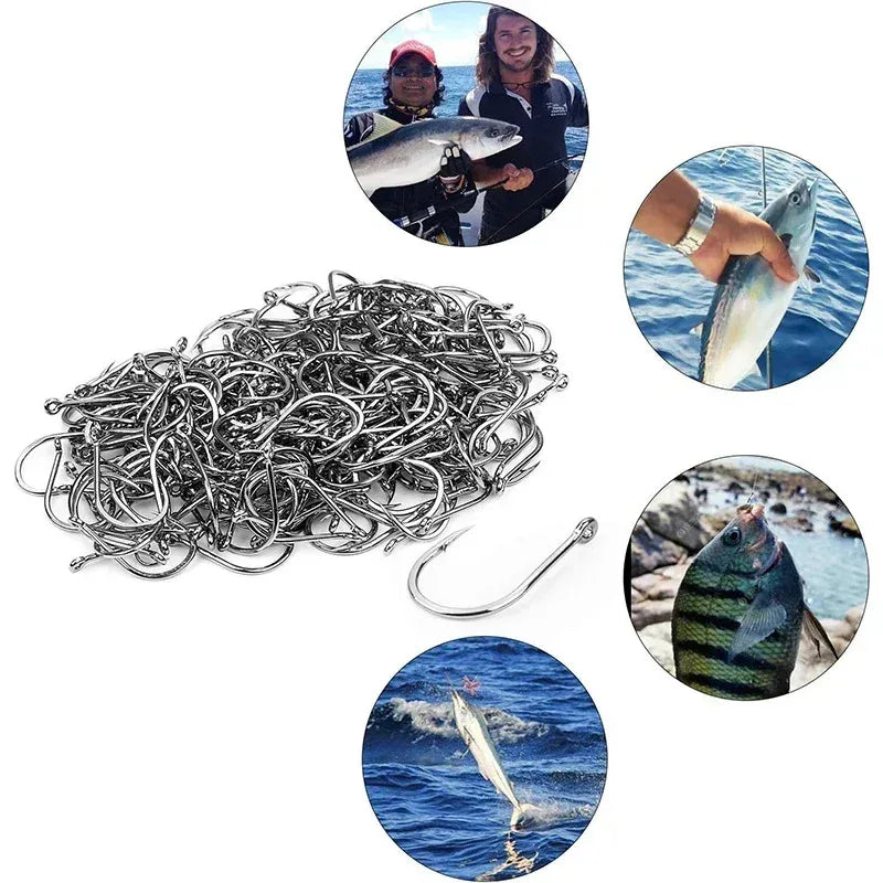 Fishing Hooks -  Carbon Steel - Strong Sharp