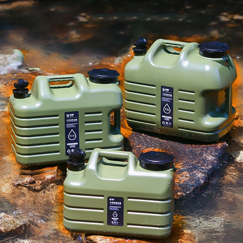 11/12/18.5/25L Water Jug Camping Large Capacity With Detachable Faucet