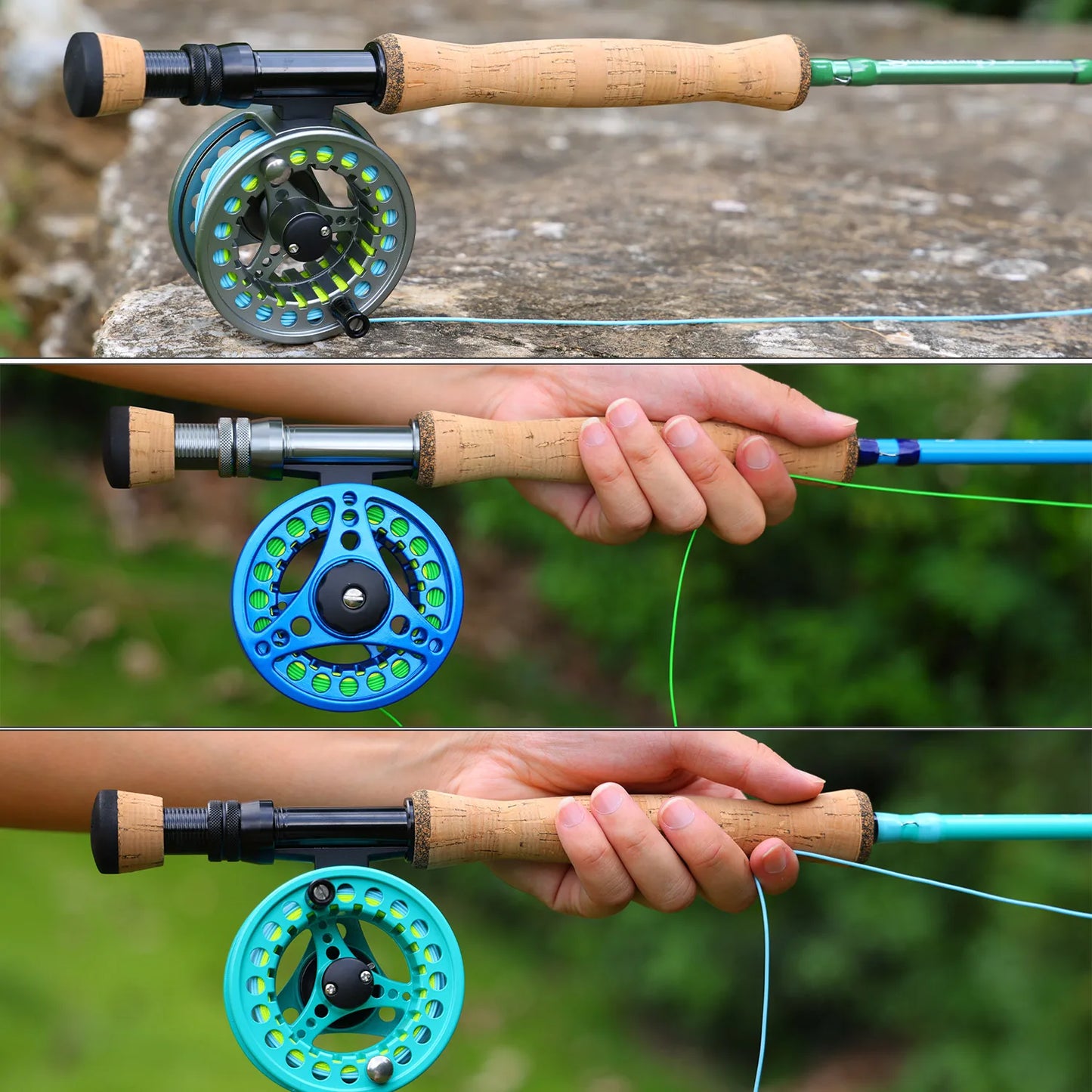 Fly Fishing Carbon Fly Fishing Rods LW Freshwater Fly Rods for Salmon Fishing Tackle