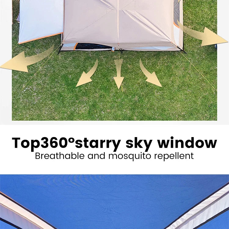 Sonuto Tent, outdoor camping two-bedroom portable thickened field awning