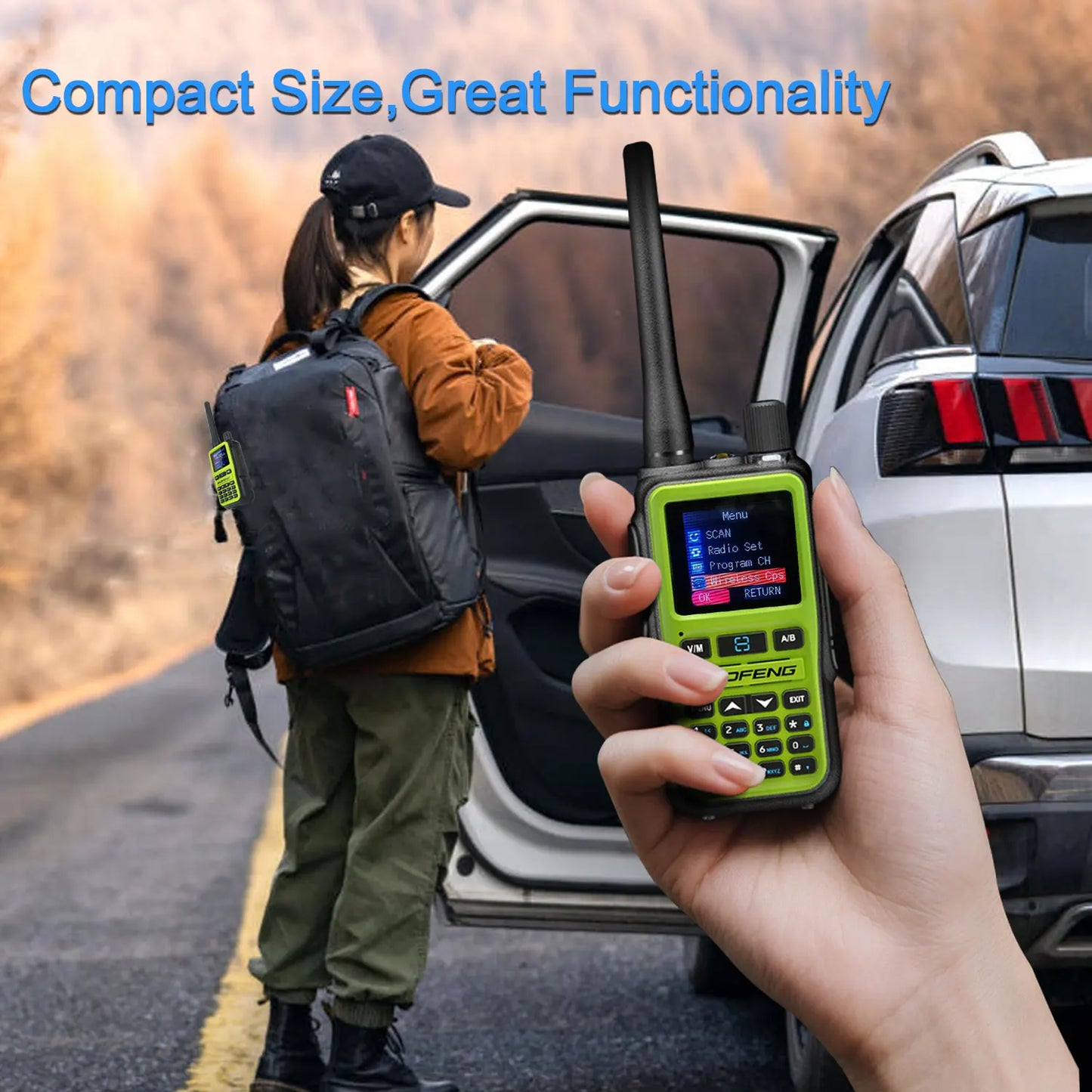 2PCS/Pack UV-5R Mini Dual Band Dual PTT Walkie Talkie