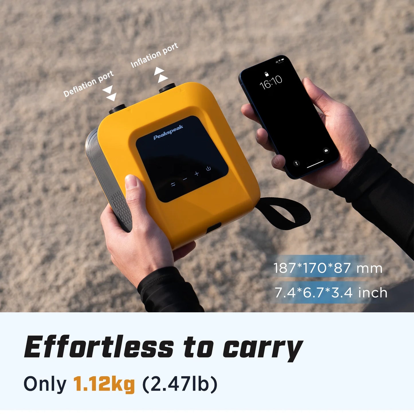 Electric SUP Air Pump with 20PSI & Rechargeable Battery!! SWEET!