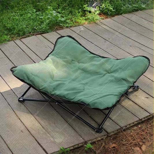 Small Outdoor Camping Foldable Pet Bed. Comfortable with Detachable Pads, Waterproof & Bite Resistant