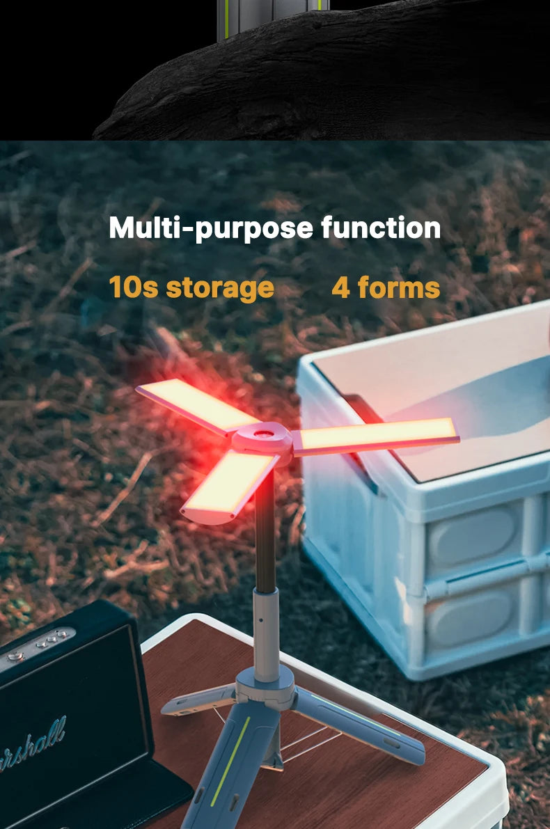 Rechargeable Outdoor Portable Hiking Camping Fishing Flashlight - Telescopic