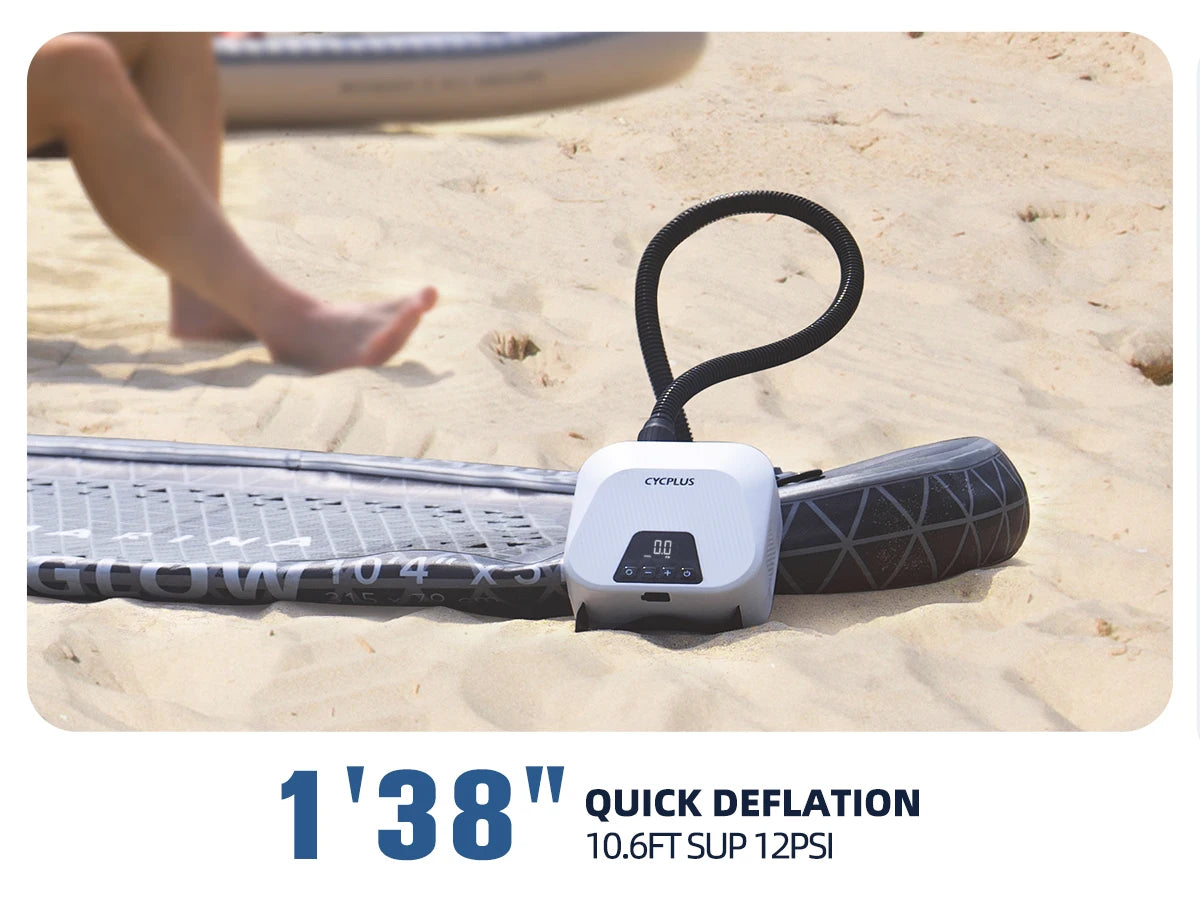 20PSI Electric SUP Inflation Pump 38.48Wh Battery