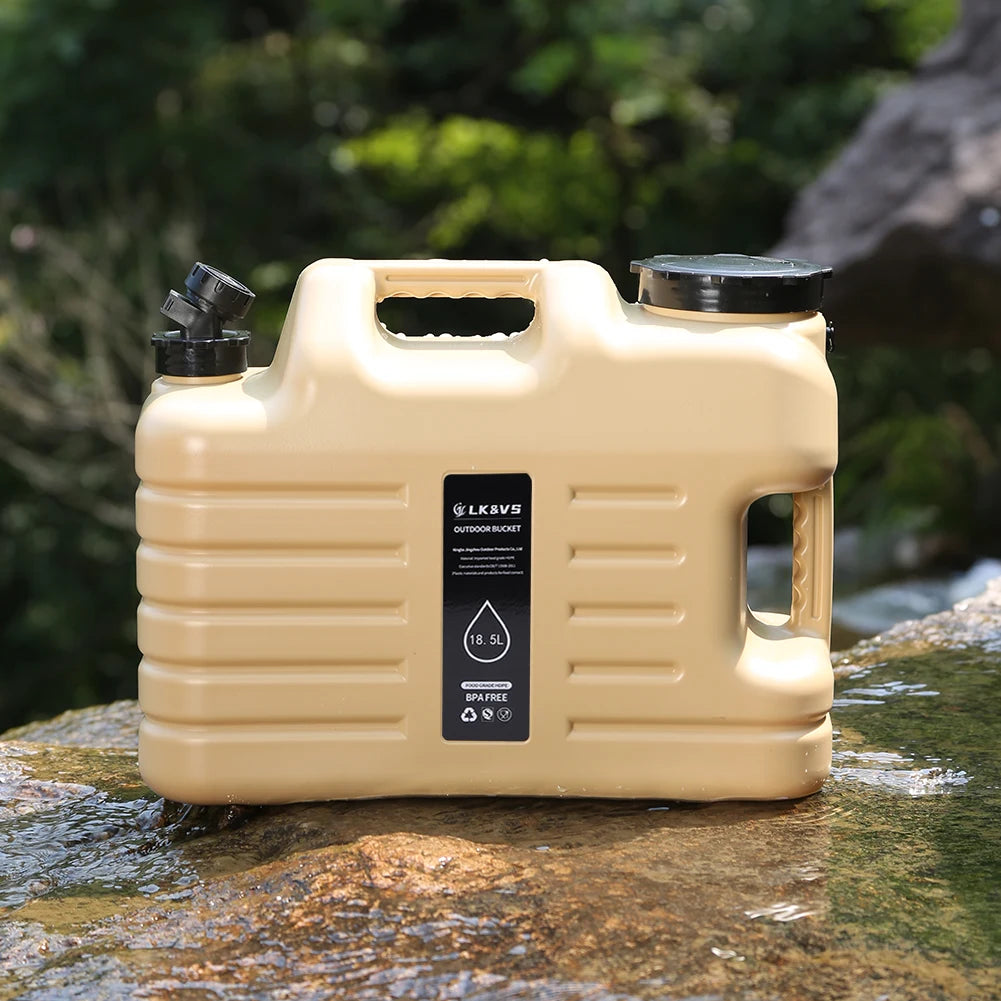 11/12/18.5/25L Water Jug Camping Large Capacity With Detachable Faucet