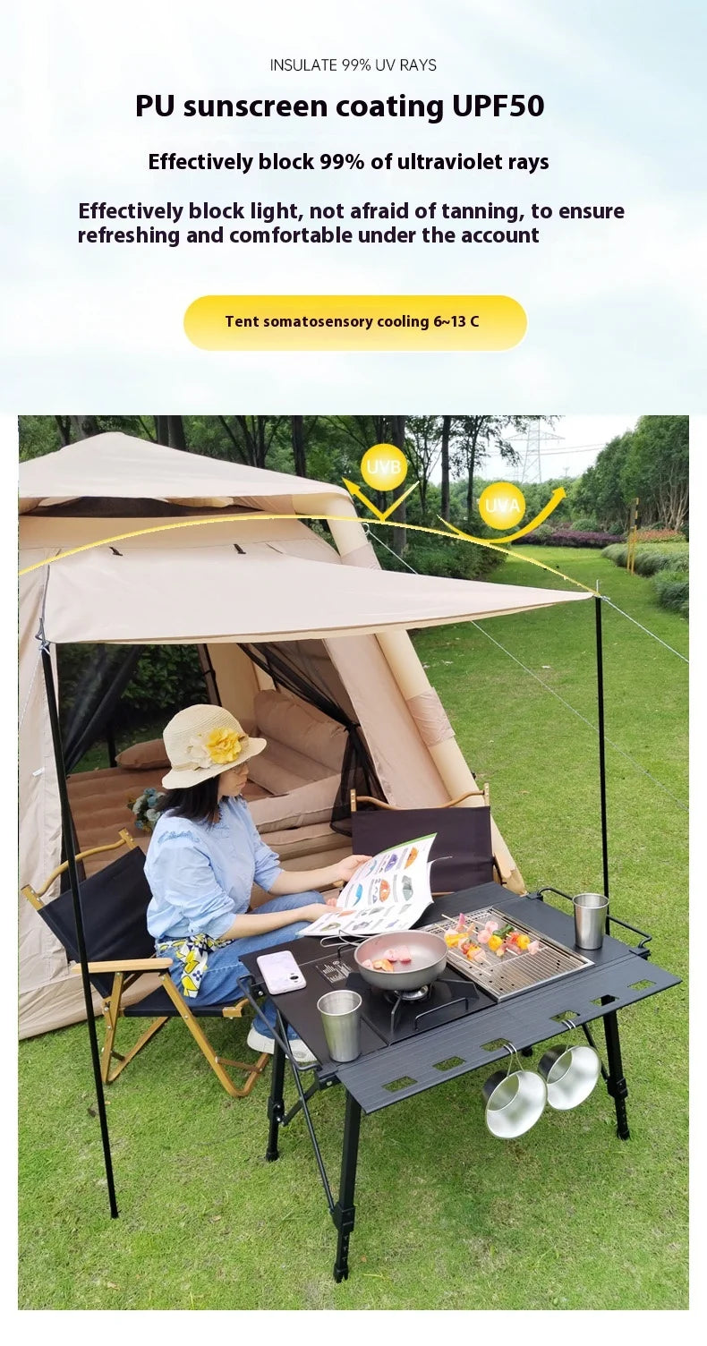 Large Camping Air Tent, inflatable One-touch Outdoor Tent