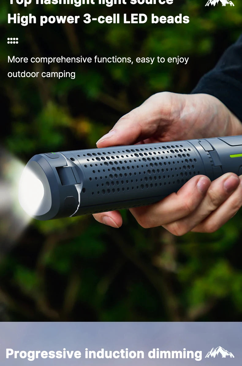 Rechargeable Outdoor Portable Hiking Camping Fishing Flashlight - Telescopic