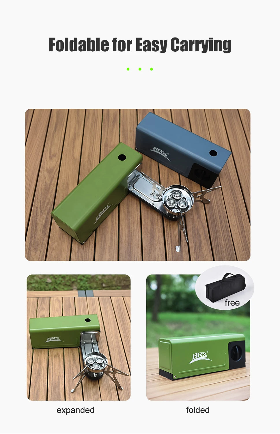 Camping Gas Stove 3800W Folding Cassette