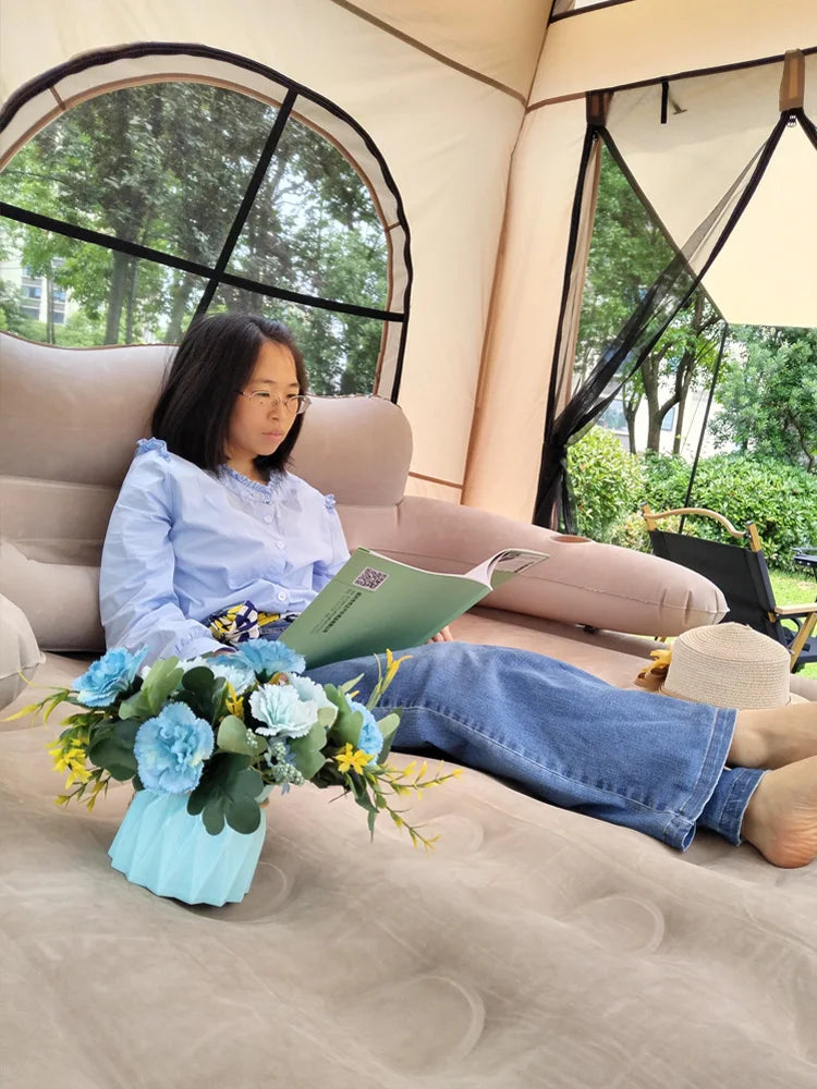 Large Camping Air Tent, inflatable One-touch Outdoor Tent