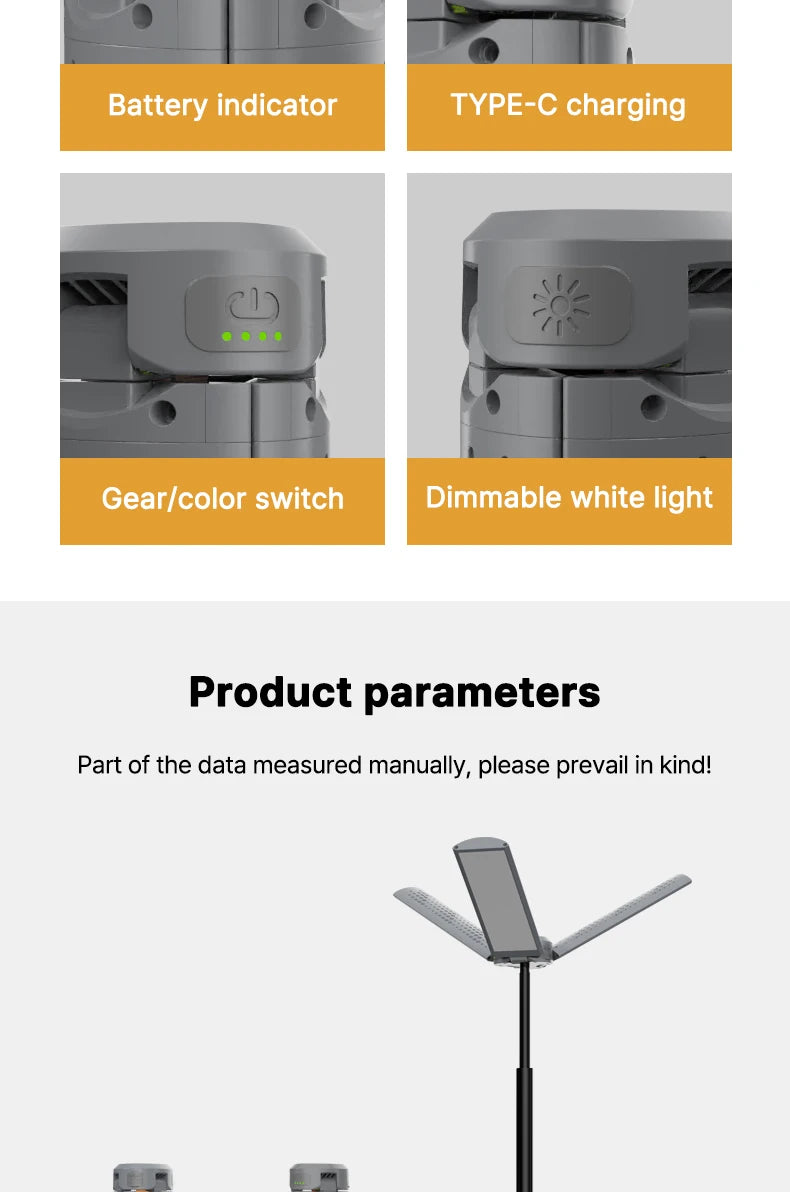 Rechargeable Outdoor Portable Hiking Camping Fishing Flashlight - Telescopic