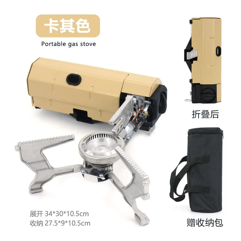 Mini Camping Gas Stove Foldable,  Portable Stove With Storage Bag For Backpacking