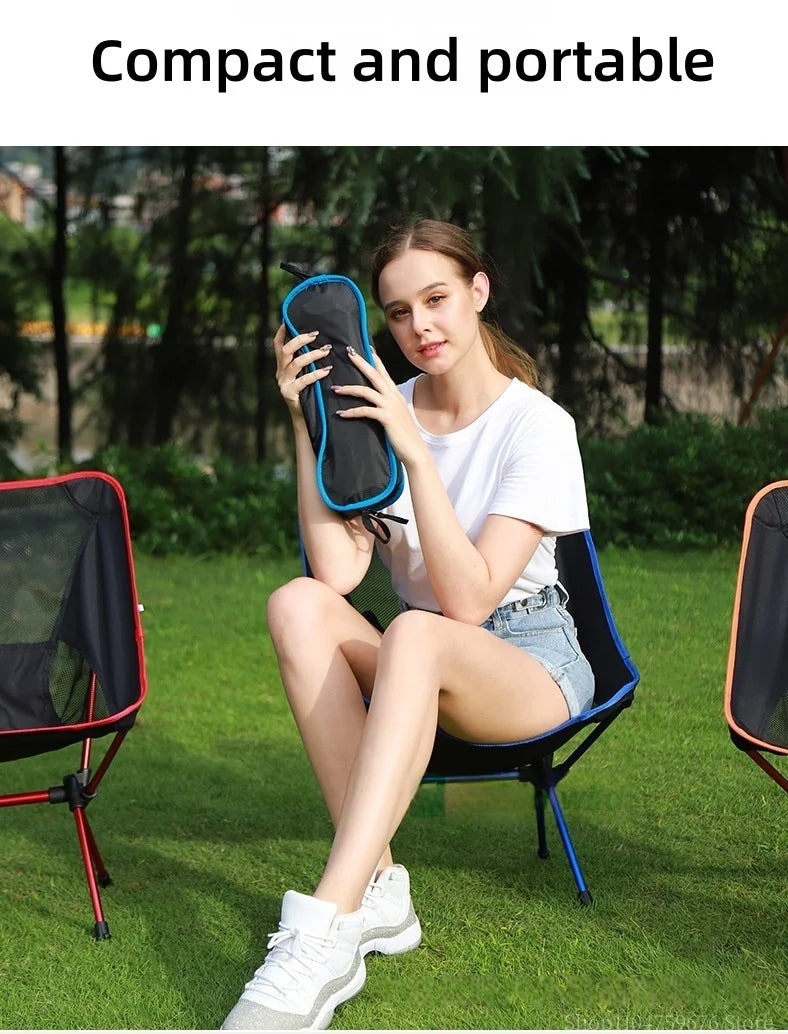 Outdoor moon chair, super portable folding camping