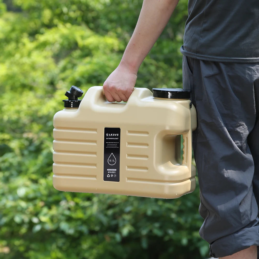 11/12/18.5/25L Water Jug Camping Large Capacity With Detachable Faucet