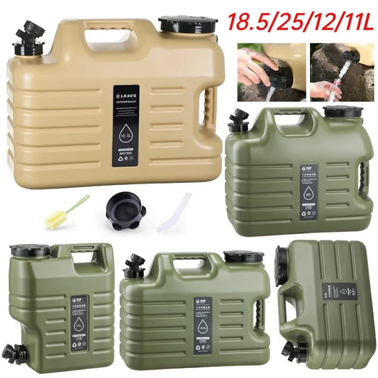 11/12/18.5/25L Water Jug Camping Large Capacity With Detachable Faucet