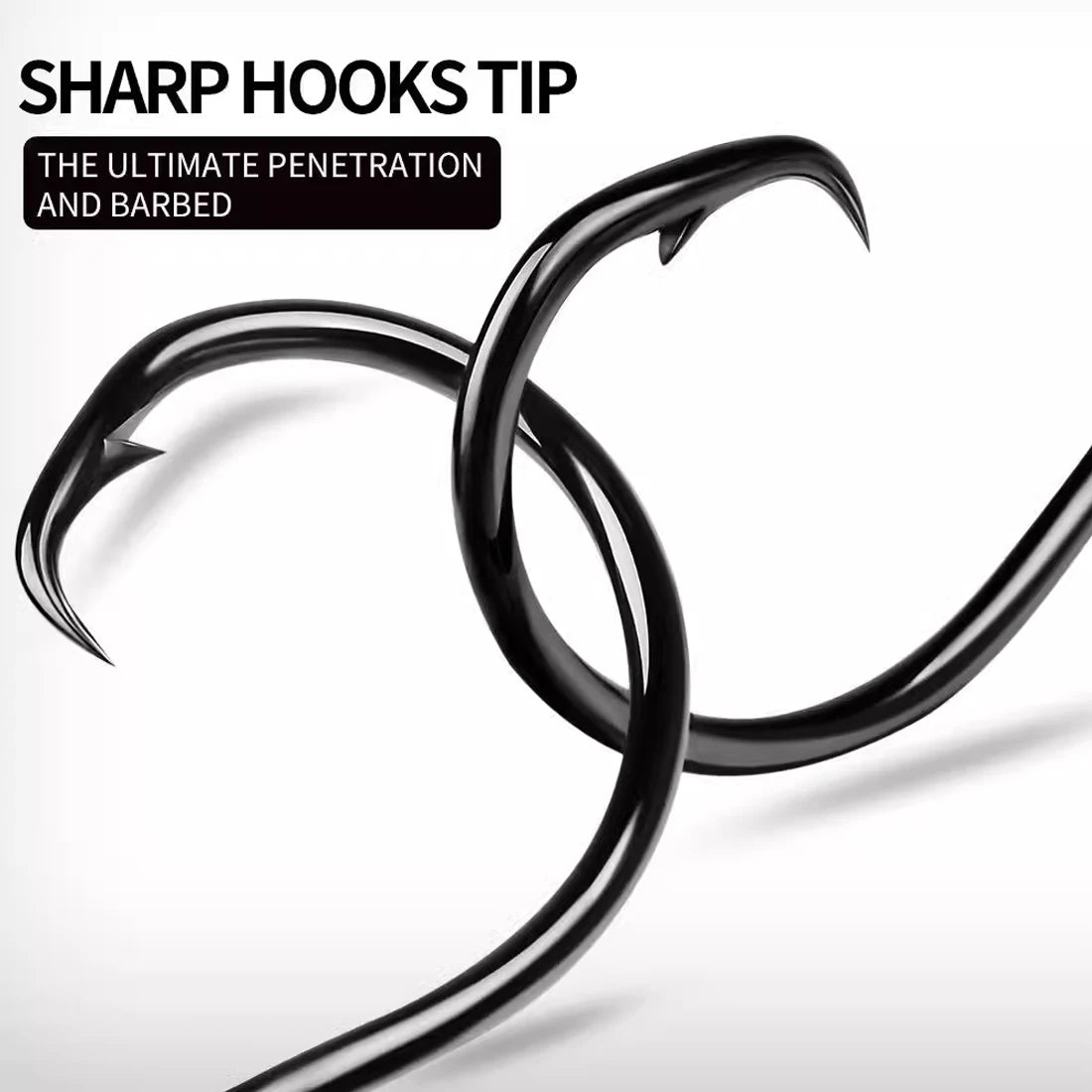 Circle Hooks 25~100Pcs - Wide Gap Non-Offset Circle Hook