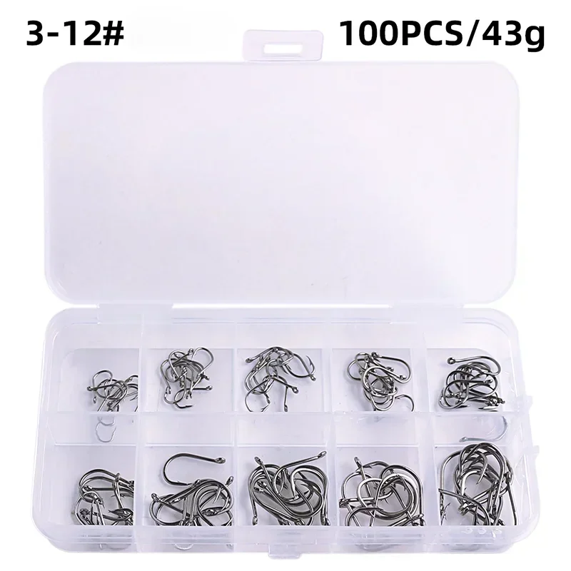 Fishing Hooks -  Carbon Steel - Strong Sharp