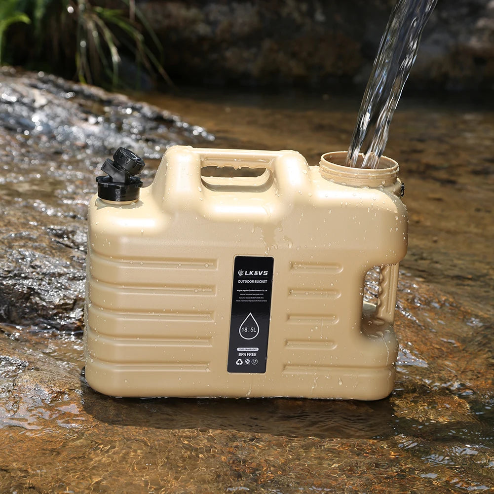 11/12/18.5/25L Water Jug Camping Large Capacity With Detachable Faucet