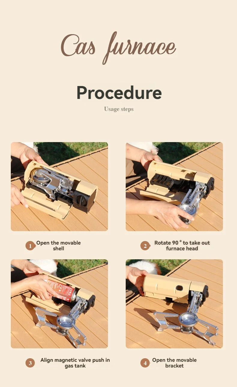 2670W Portable Folding Camping Gas Stove - super portable!!