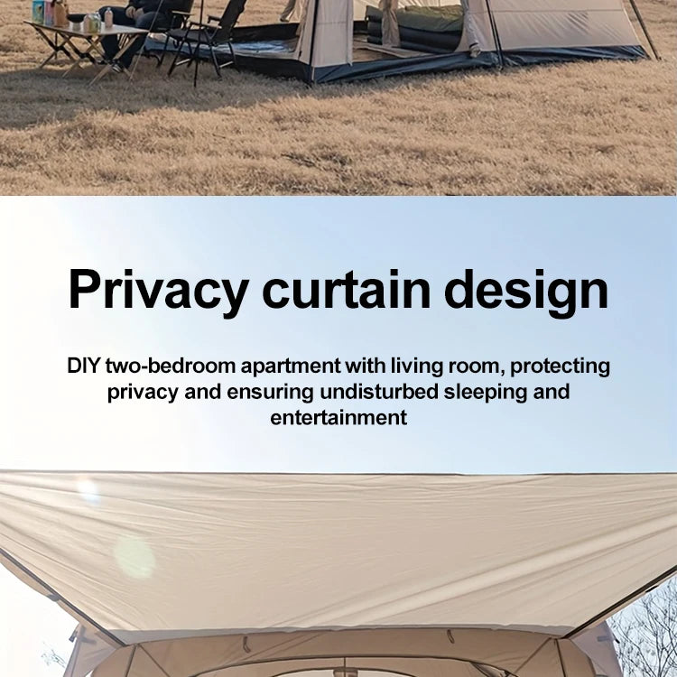 Sonuto Tent, outdoor camping two-bedroom portable thickened field awning