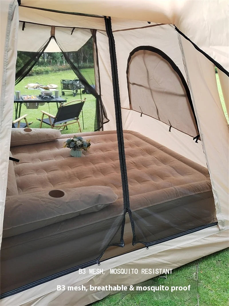 Large Camping Air Tent, inflatable One-touch Outdoor Tent