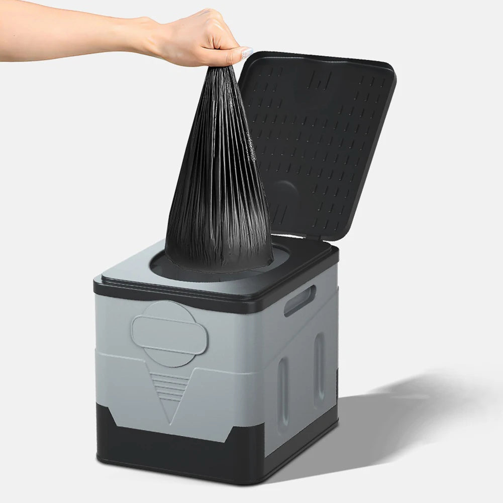 Portable Camping Toilet & Degradable Garbage Bags