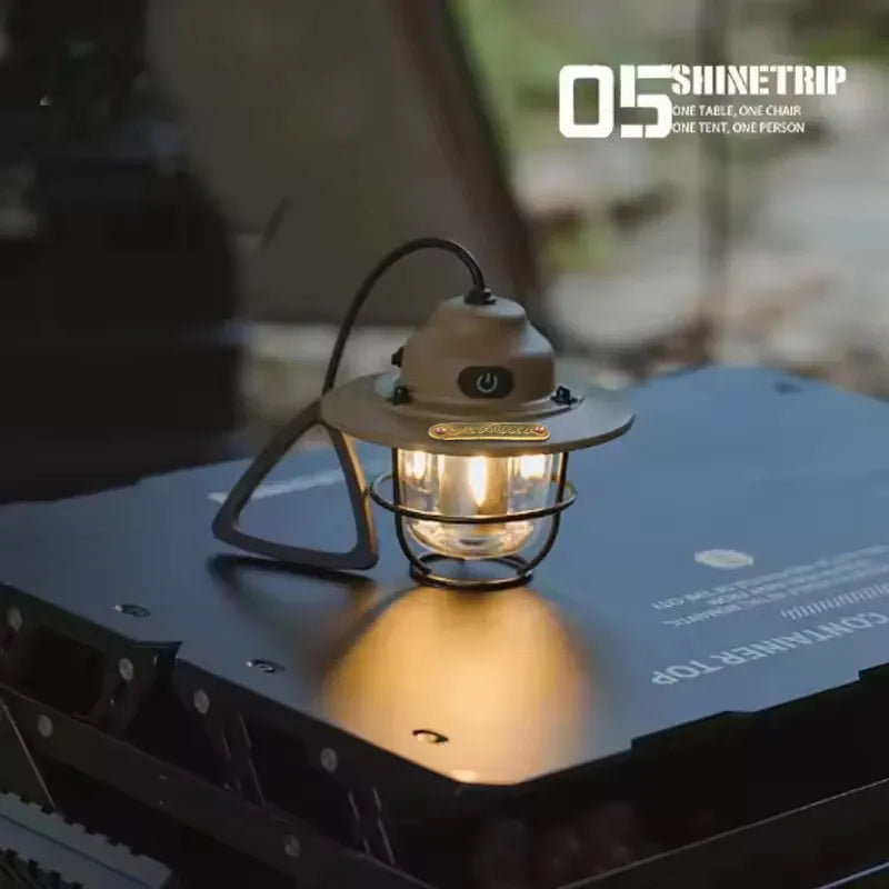 Portable Lantern Outdoor, Home, Camping Retro Camping Light
