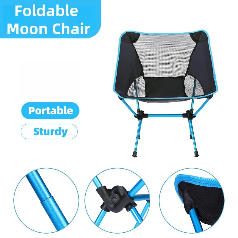 Outdoor moon chair, super portable folding camping