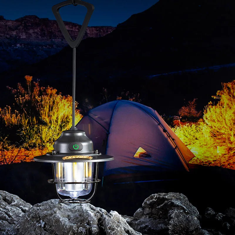 Portable Lantern Outdoor, Home, Camping Retro Camping Light