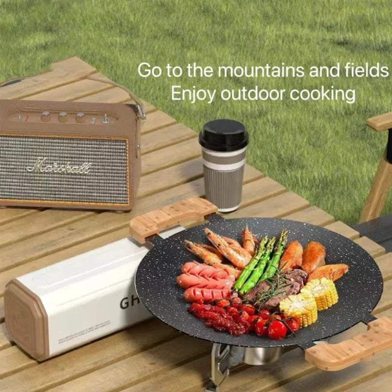 Ultra-Light Steel Automatic Camp Cooking Stove for Family Travel Outdoor