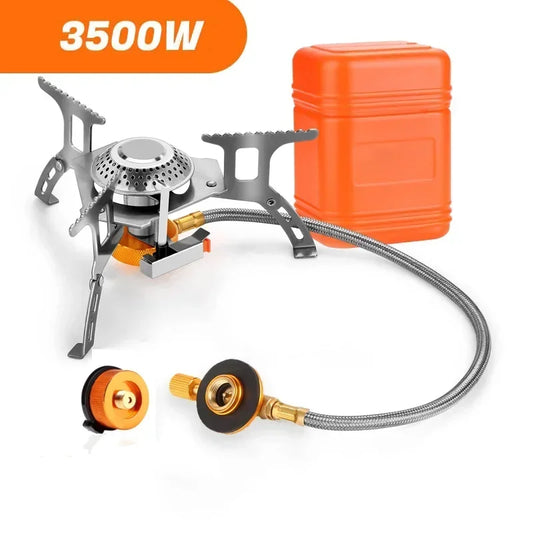 Camping Gas Stove, SUPER Portable Folding Outdoor Backpacking Stove 3500W