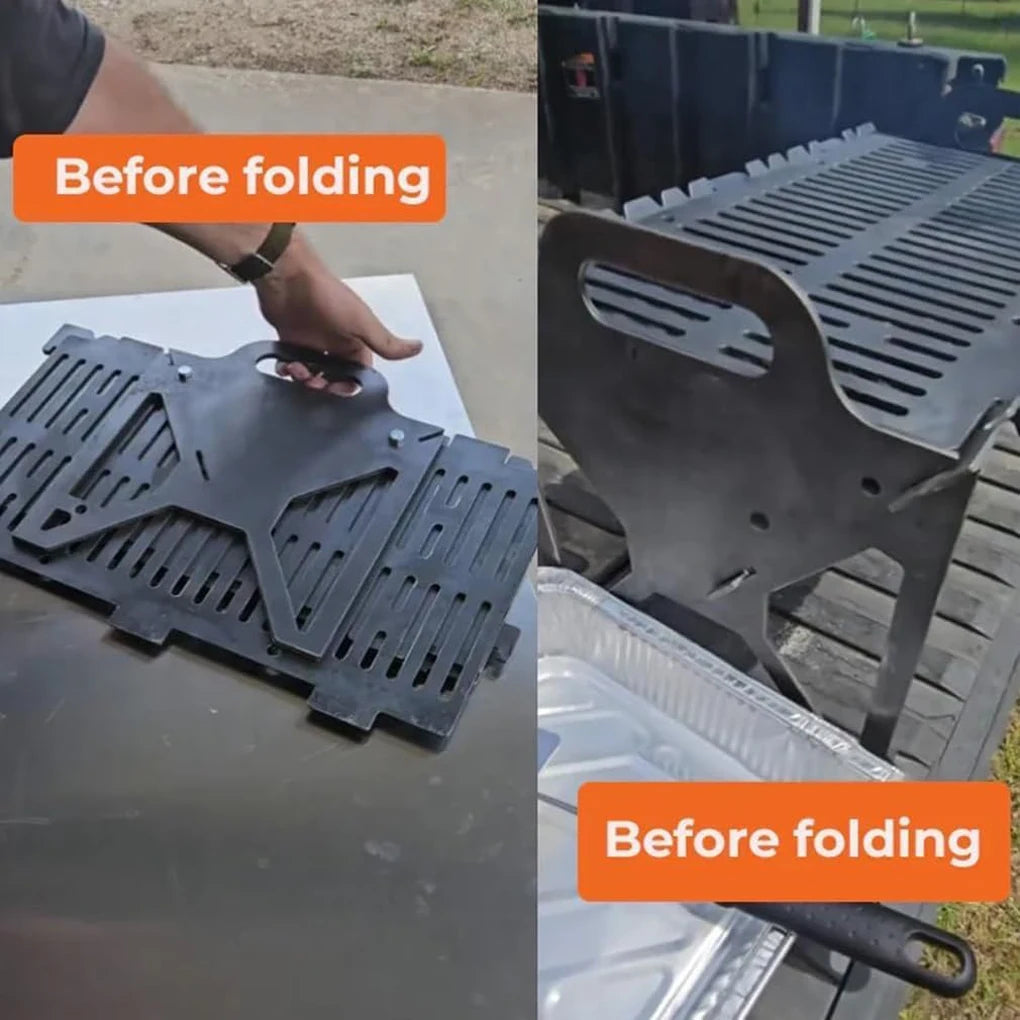 Stainless Steel Collapsible BBQ Grill - Compact And Portable