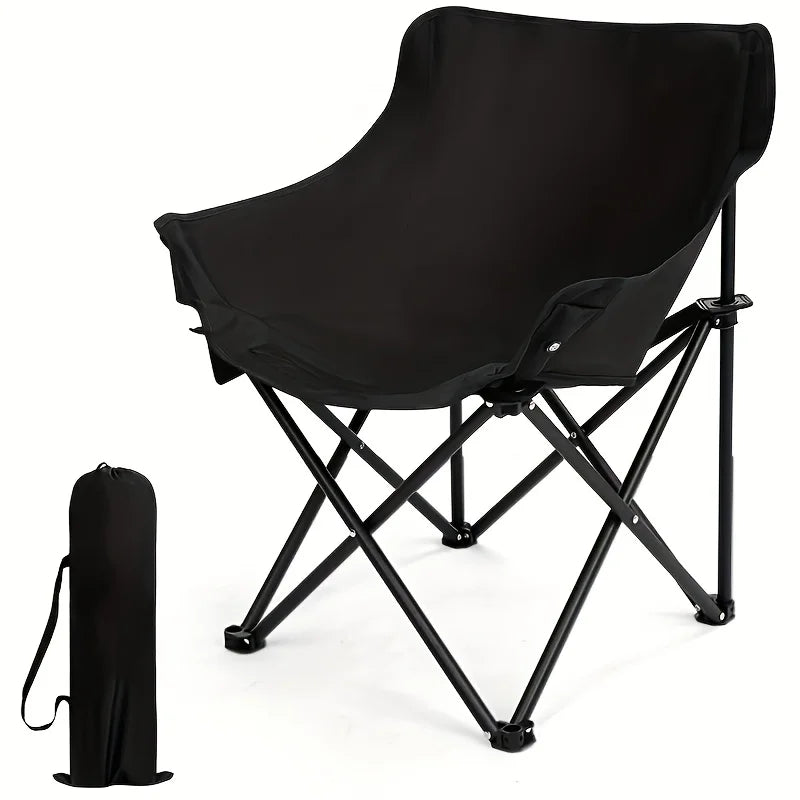 Oxford cloth Camping Chair with Side Pocket, Foldable & super Portable.