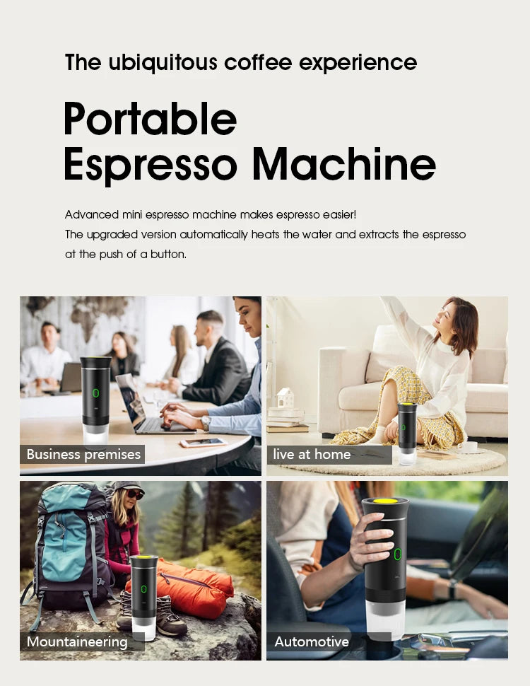 Wireless Electric Portable Espresso Coffee Machine. Car, Van or tent!!!