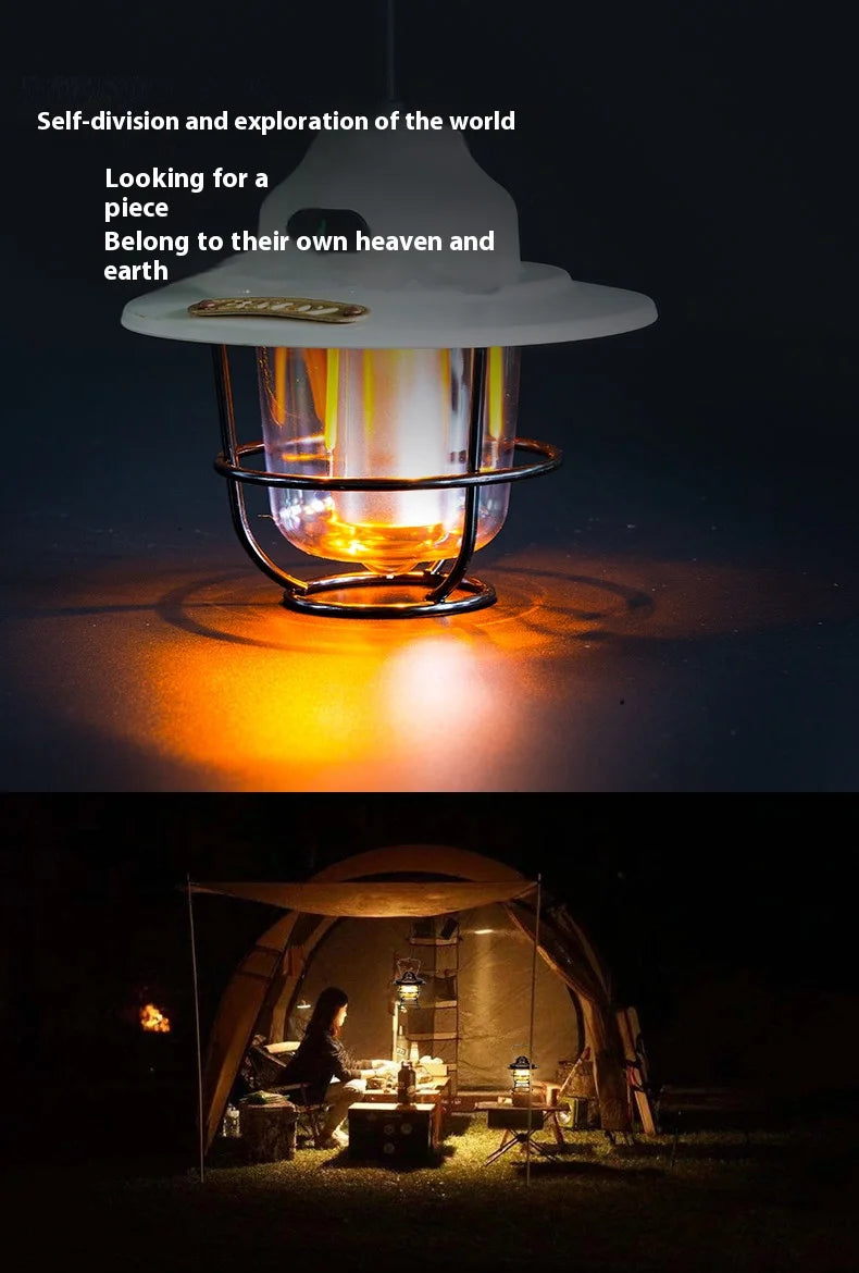 Portable Lantern Outdoor, Home, Camping Retro Camping Light
