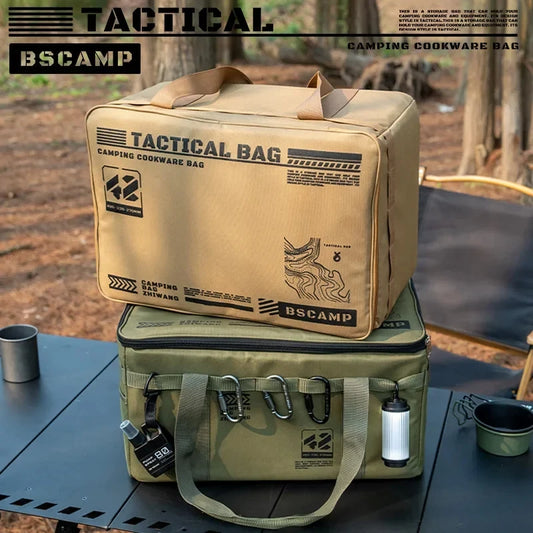 30-42L Tactical Camping Storage Bag - Insulated Folding Box for  Tableware