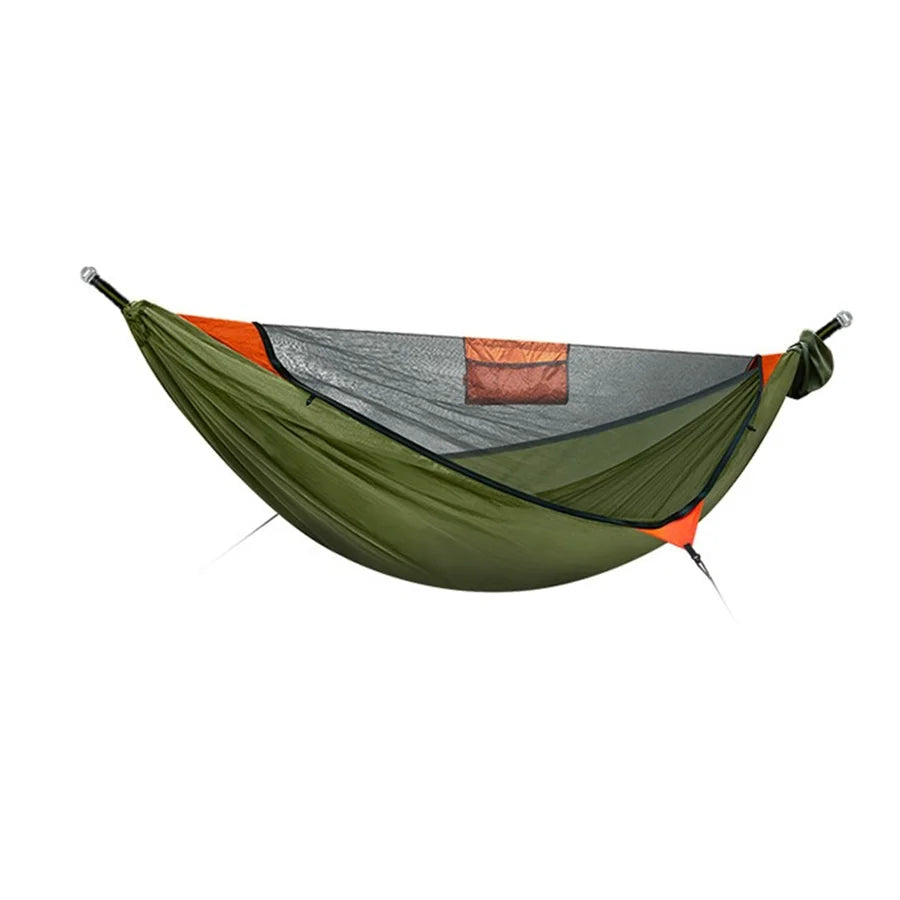 Portable Outdoor Garden Quick Open Anti-Rollover Mosquito Net Hammock