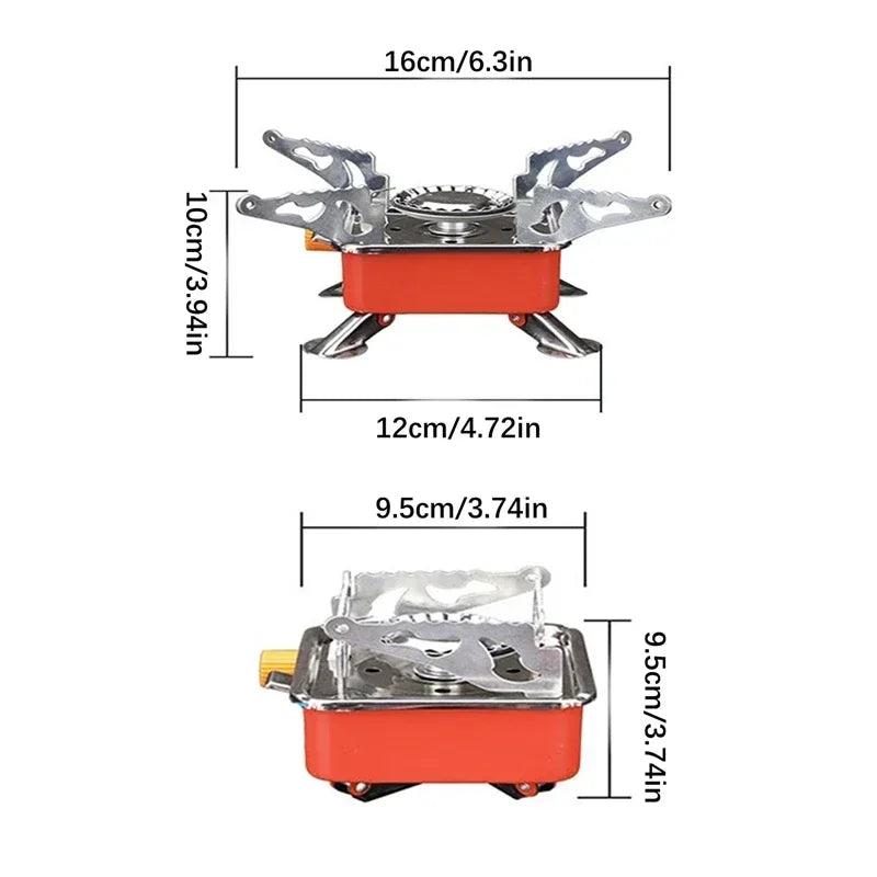 Portable Burner Camping Foldable Windproof Outdoor Gas Stove