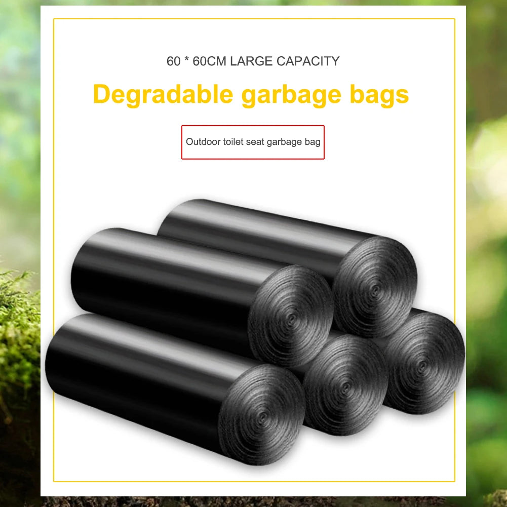 Portable Camping Toilet & Degradable Garbage Bags