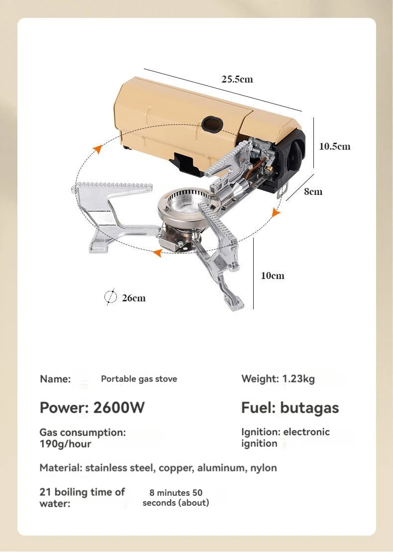 2670W Portable Folding Camping Gas Stove - super portable!!