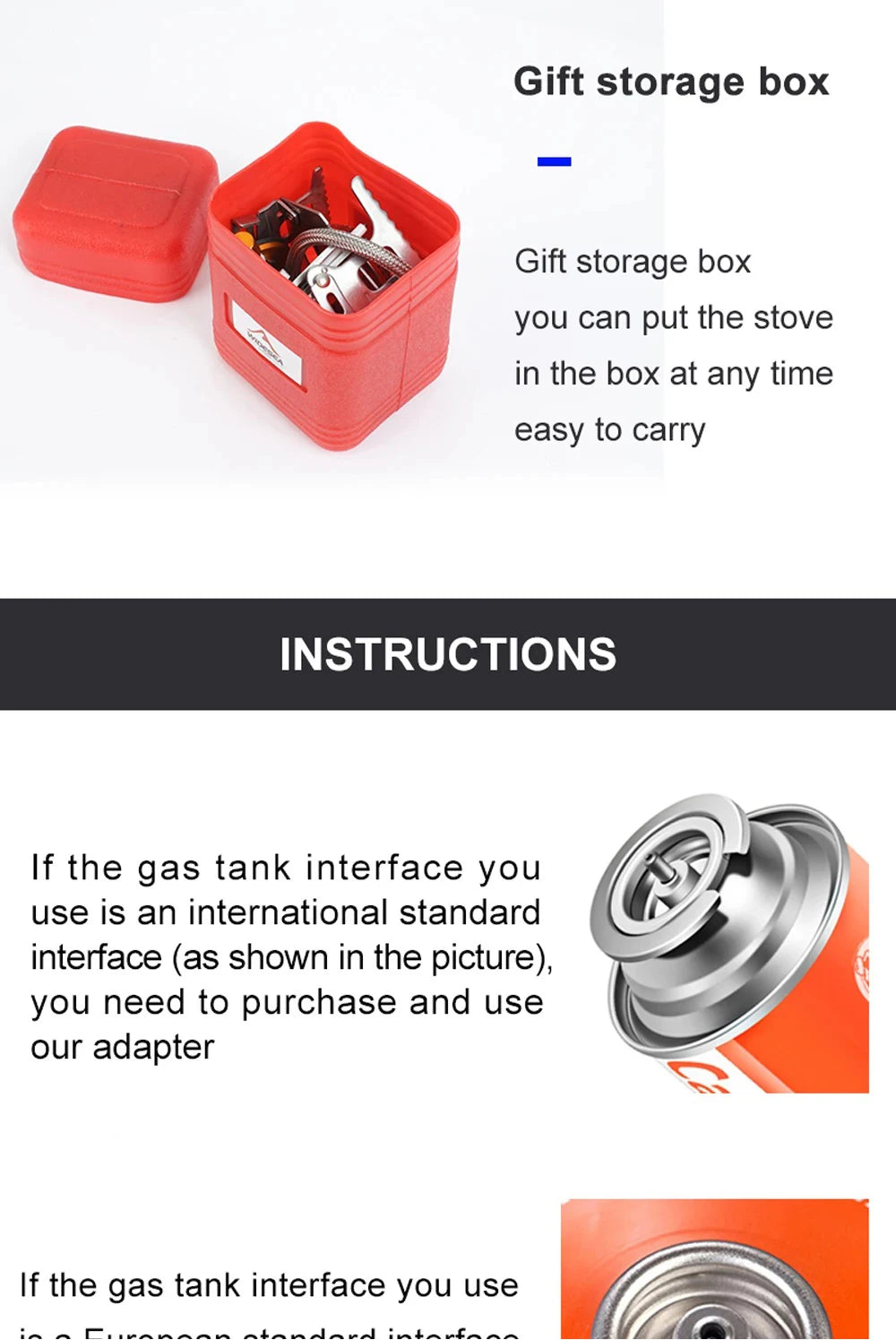 Camping Gas Stove, SUPER Portable Folding Outdoor Backpacking Stove 3500W