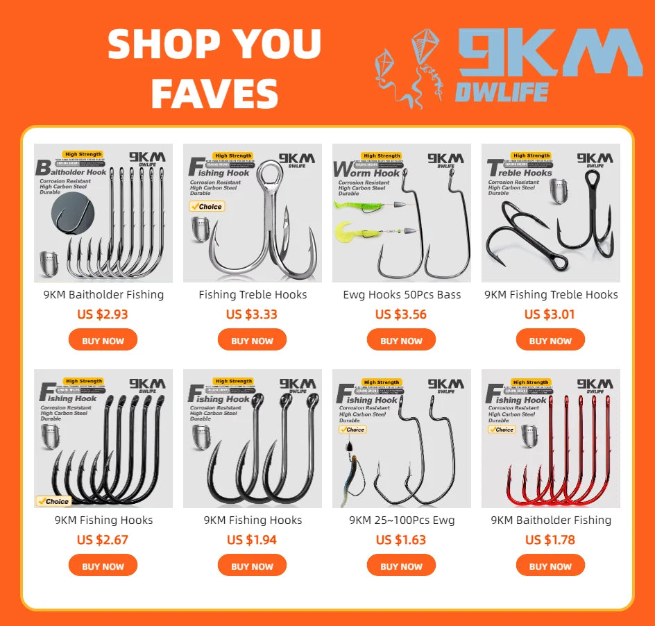 Circle Hooks 25~100Pcs - Wide Gap Non-Offset Circle Hook