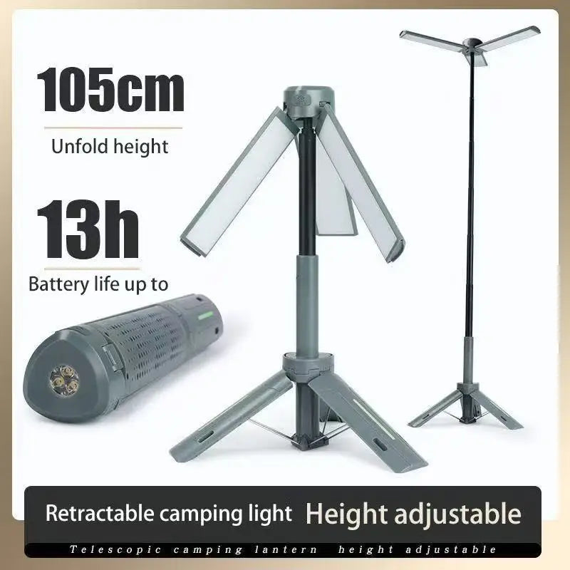 Rechargeable Outdoor Portable Hiking Camping Fishing Flashlight - Telescopic