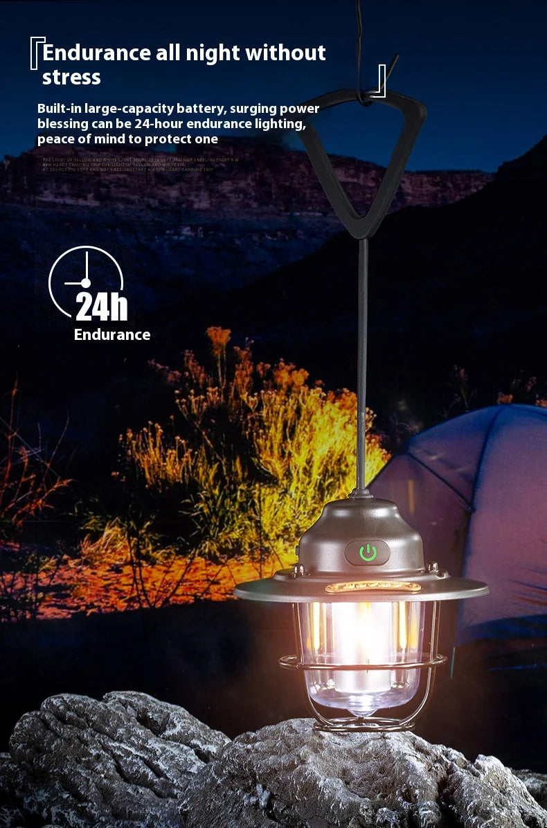 Portable Lantern Outdoor, Home, Camping Retro Camping Light