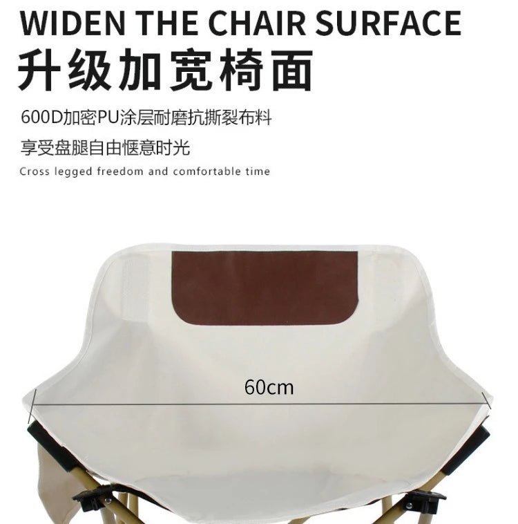 Oxford cloth Camping Chair with Side Pocket, Foldable & super Portable.