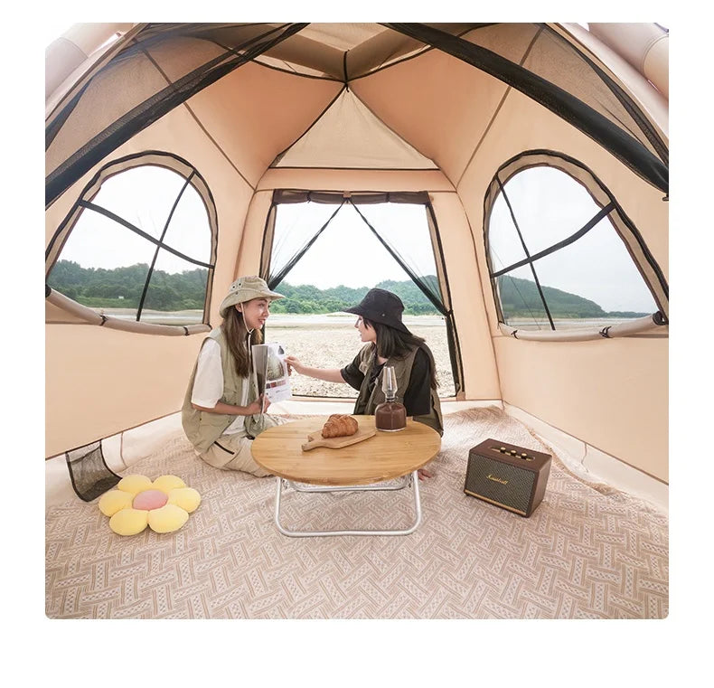 Large Camping Air Tent, inflatable One-touch Outdoor Tent