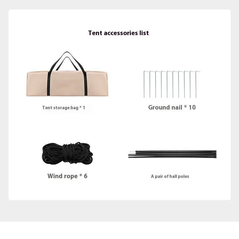 Large Camping Air Tent, inflatable One-touch Outdoor Tent