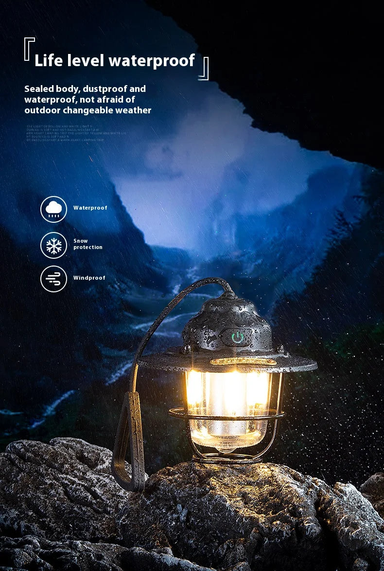 Portable Lantern Outdoor, Home, Camping Retro Camping Light