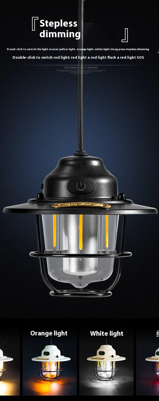 Portable Lantern Outdoor, Home, Camping Retro Camping Light